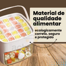 Forma Inteligente de Gelo com Tampa e Armazenamento™ | Gelo Fresco e Prático Sem Bagunça