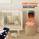 Mini Aquecedor Portátil com Controle Remoto 220V | Aqueça Ambientes com Segurança e Economia