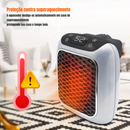 Mini Aquecedor Portátil com Controle Remoto 220V | Aqueça Ambientes com Segurança e Economia