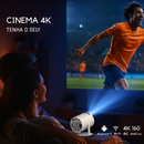 Projetor Inteligente HY300 PRO - 4K, Android 11, Brilho 160 ANSI | Conectividade Wi-Fi e Portátil