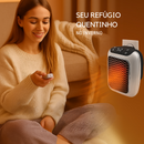 Mini Aquecedor Portátil com Controle Remoto 220V | Aqueça Ambientes com Segurança e Economia
