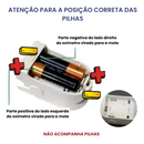 Oxímetro Digital Medidor Pulsação e Saturação de Oxigênio no Sangue Pulso Pilha Portátil + Termômetro + E-book (Grátis)