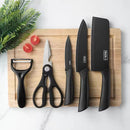 Kit Conjunto de Facas Domésticas de Cozinha de Aço Inoxidável - 5 Peças