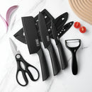 Kit Conjunto de Facas Domésticas de Cozinha de Aço Inoxidável - 5 Peças