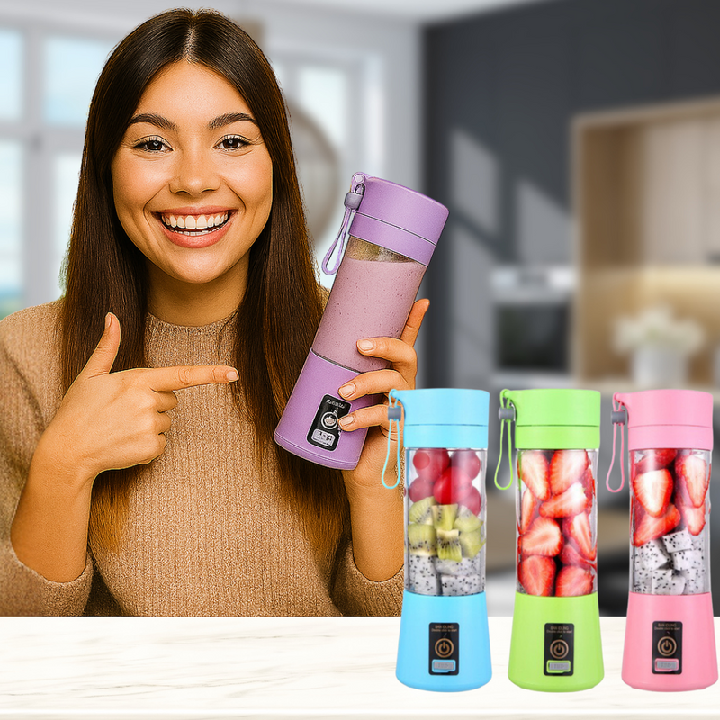 Liquidificador Portátil USB - Suco, Vitaminas e Shakes em Qualquer Lugar | Praticidade e Saúde